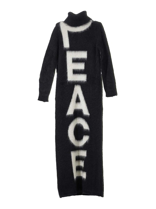 MOSCHINO: boat necks - Long knitted dress