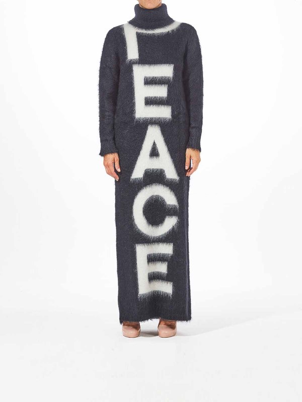 MOSCHINO: boat necks online - Long knitted dress