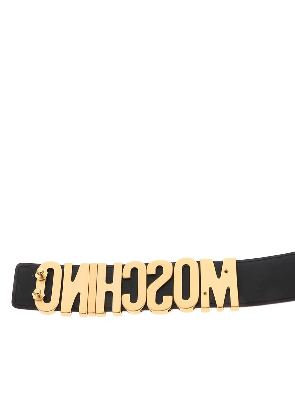 MOSCHINO: cinture online - Belt di lettere metalliche cristal