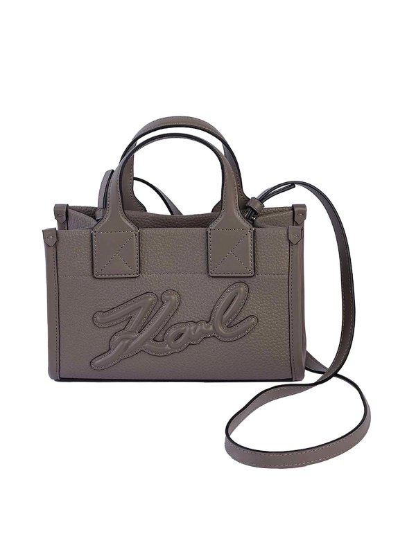 KARL LAGERFELD: totes bags - K/Square Small Tote Grainy