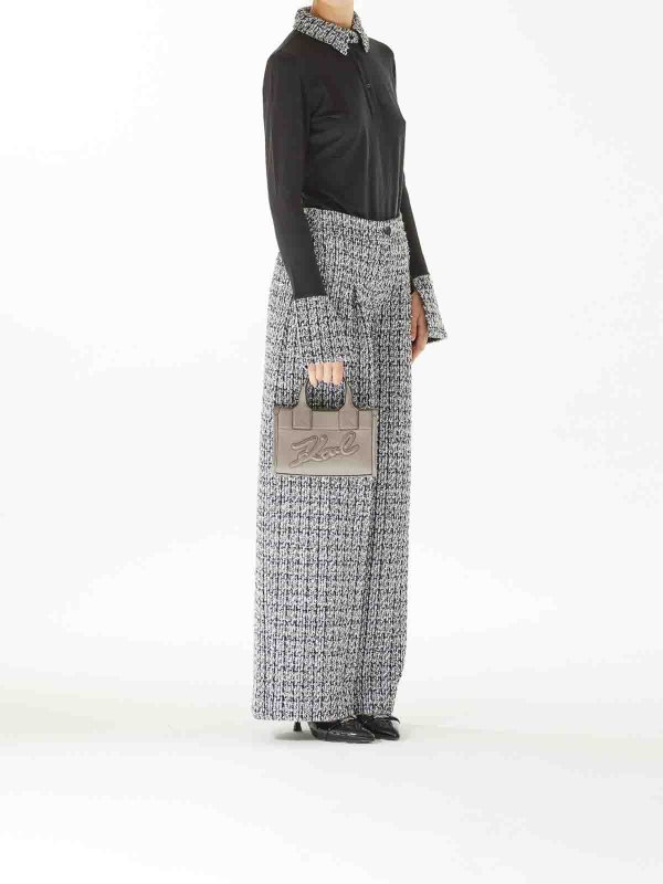 KARL LAGERFELD: totes bags online - K/Square Small Tote Grainy