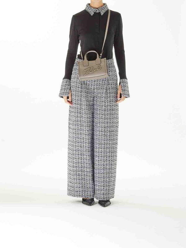 The Best Shops KARL LAGERFELD: totes bags - K/Square Small Tote Grainy