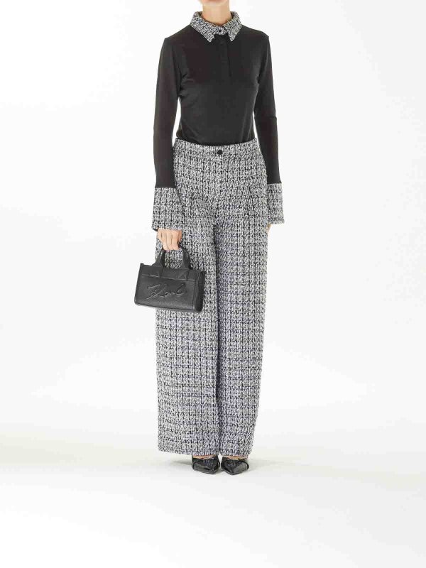 KARL LAGERFELD: totes bags online - K/Square Small Tote Grainy