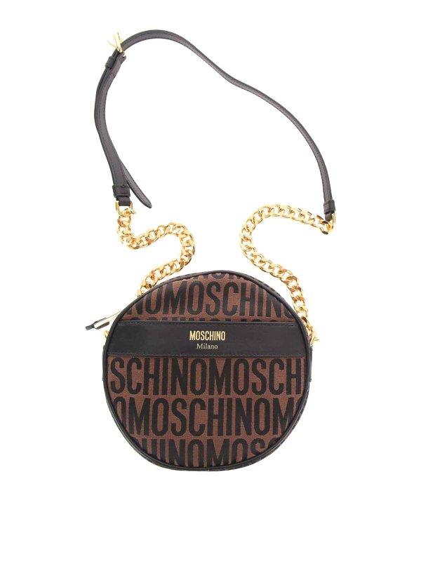 MOSCHINO: クロスボディバッグ - クロスボディバッグ - ブラウン
