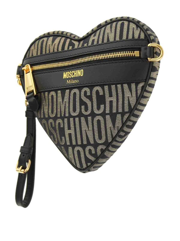 MOSCHINO: cross body bags online - Lurex Logo Cuore