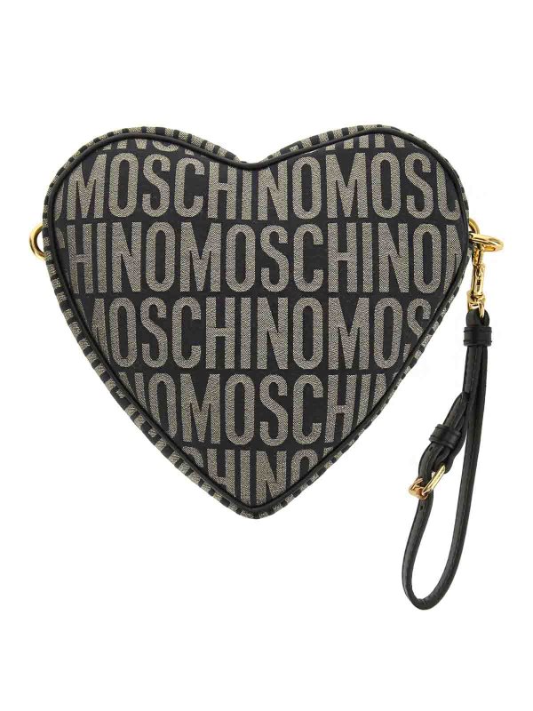 The Best Shops MOSCHINO: cross body bags - Lurex Logo Cuore