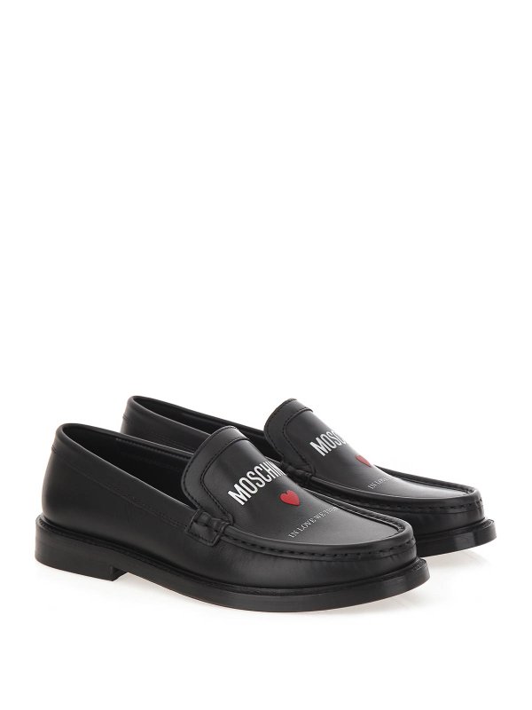 MOSCHINO: Mokassins und Slippers online - Mokassins - Schwarz