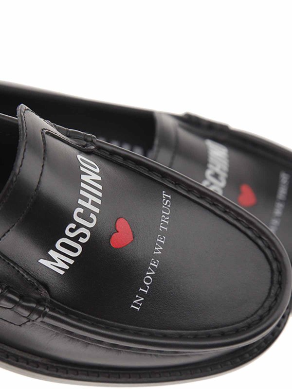 The Best Shops MOSCHINO: Mokassins - Schwarz