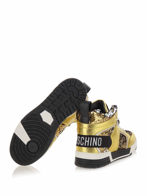 Sneaker - Gold shop online: MOSCHINO