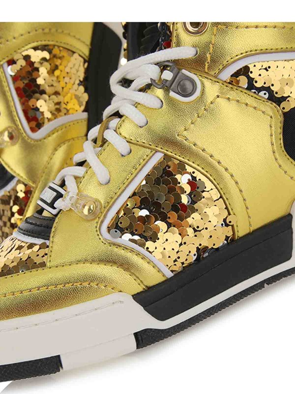 The Best Shops MOSCHINO: Sneaker - Gold