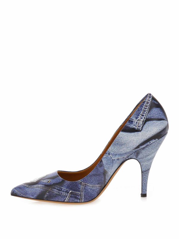 The Best Shops MOSCHINO JEANS: court shoes - Heritage Patchwork Denim Pump