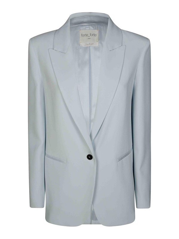 FORTE FORTE: カジュアルジャケット - カジュアルジャケット - ライトブルー