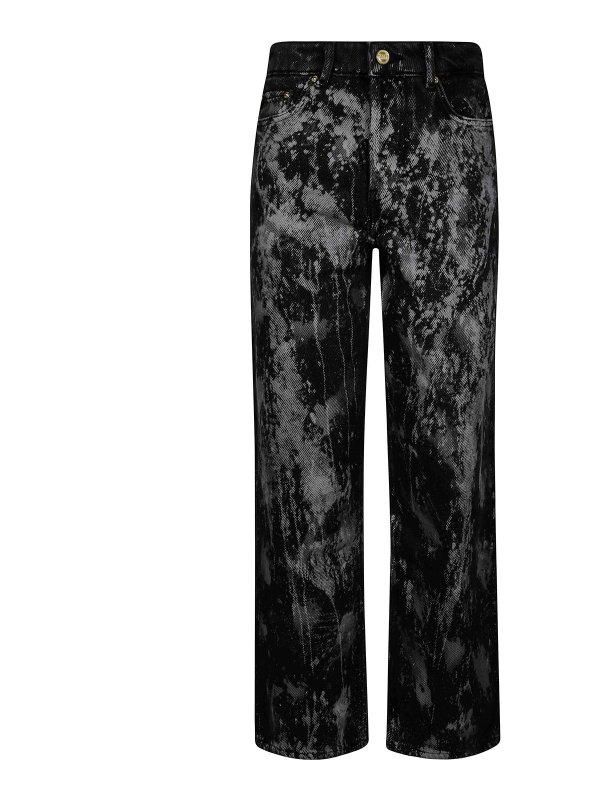 GANNI: ブーツカットジーンズ - ブーツカットジーンズ - 黒