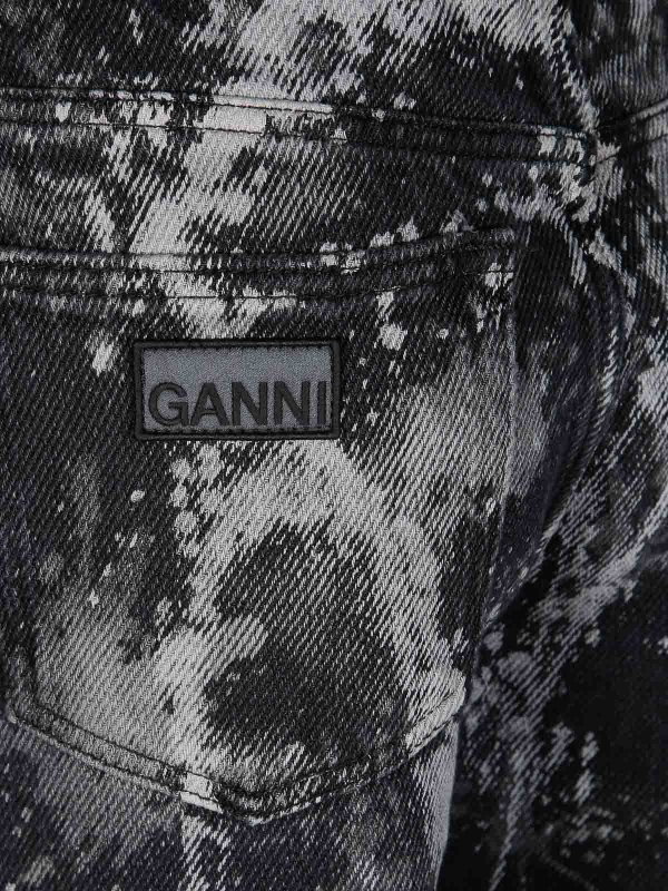 The Best Shops GANNI: ブーツカットジーンズ - ブーツカットジーンズ - 黒