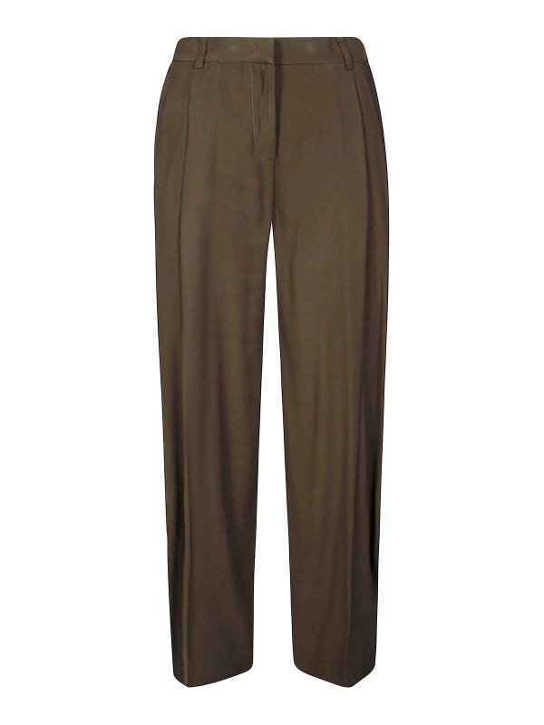 THE ANDAMANE: casual trousers - Tracy Low Risemaxi Flared Pants