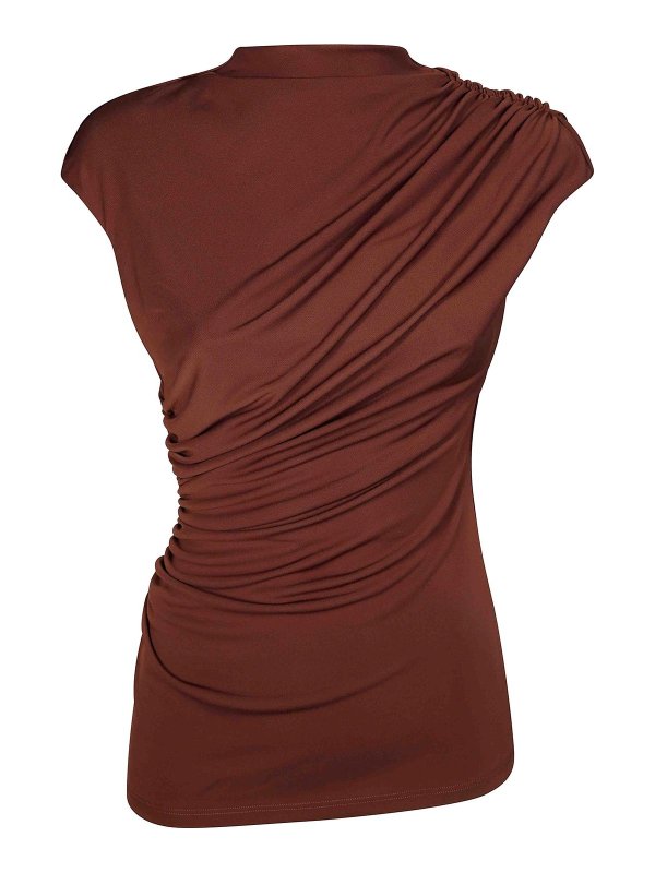 THE ANDAMANE: トップス＆タンクトップ - トップ/タンクトップ - ブラウン