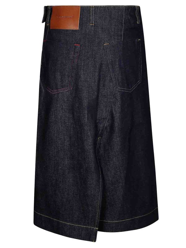 VICTORIA BECKHAM: ニーレングススカート＆ミディ丈 online - 膝丈/ミディスカート - ミディアムウォッシュ