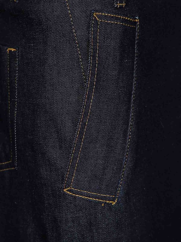 The Best Shops VICTORIA BECKHAM: ニーレングススカート＆ミディ丈 - 膝丈/ミディスカート - ミディアムウォッシュ