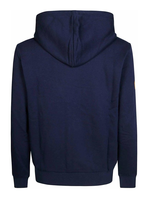 SUN 68: Sweatshirts & Sweaters online - Hood Zip Patch Fluo