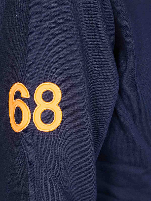 The Best Shops SUN 68: Sweatshirts & Sweaters - Hood Zip Patch Fluo