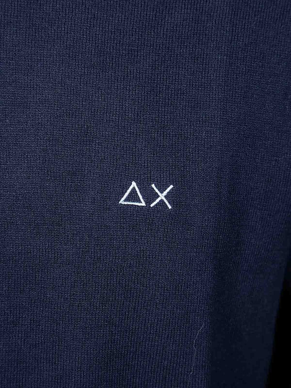 The Best Shops SUN 68: Escotes barcos - Suéter Con Escote Barco - Azul