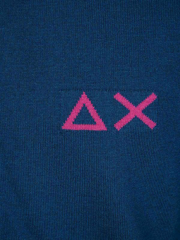 The Best Shops SUN 68: U-Boot-Ausschnitt - U-Boot-Pullover - Blau