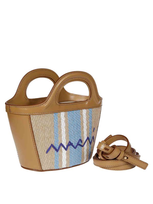 Marni: Handtaschen online - Shopper - Beige