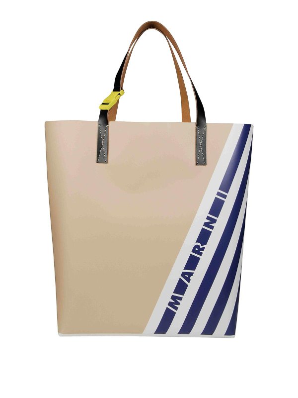 Marni: Bolsos Shopping - Bolso Shopping - Blanco