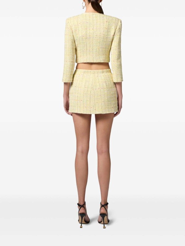 膝丈/ミディスカート - イエロー shop online: ELISABETTA FRANCHI