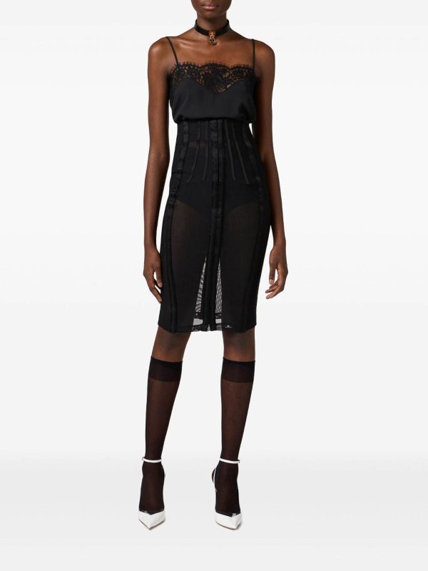 Jupe Midi - Noir shop online: ELISABETTA FRANCHI