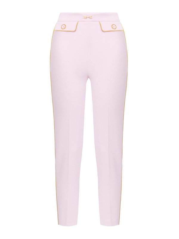 ELISABETTA FRANCHI: pantaloni casual - Pantaloni con clip di gioiello