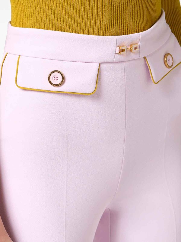 ELISABETTA FRANCHI: pantaloni casual online - Pantaloni con clip di gioiello