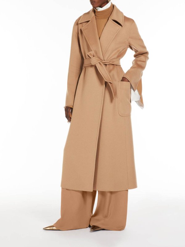 Max Mara: short coats online - Artur Cashmere Robe Coat