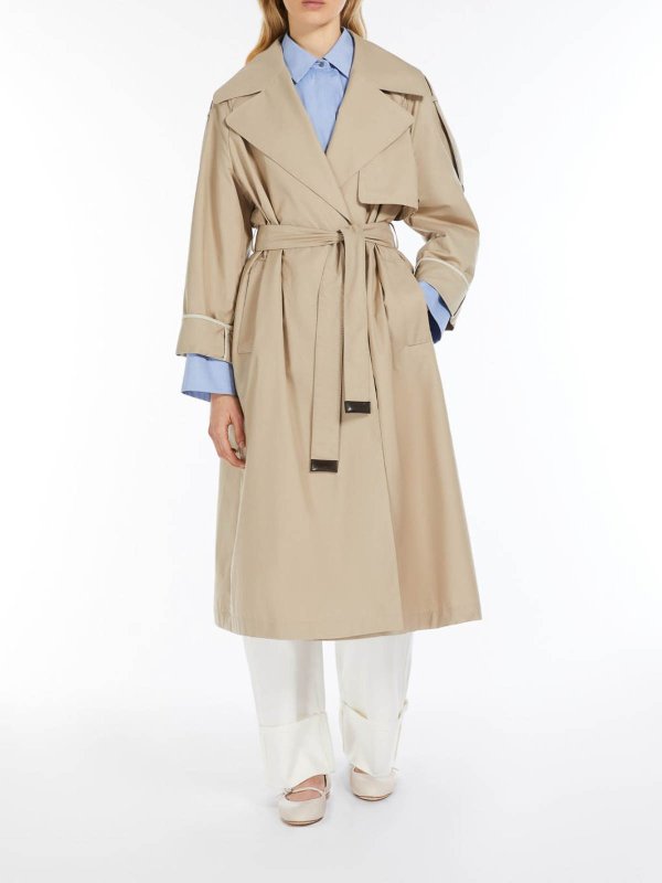 Max Mara The Cube Trench Utrenchover In Twill Antigoccia