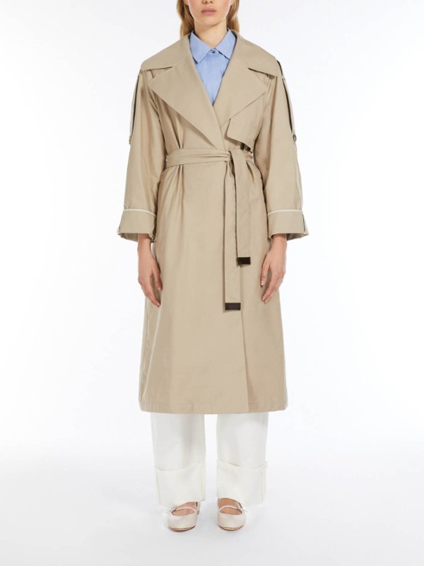 Max Mara The Cube Trench Utrenchover In Twill Antigoccia