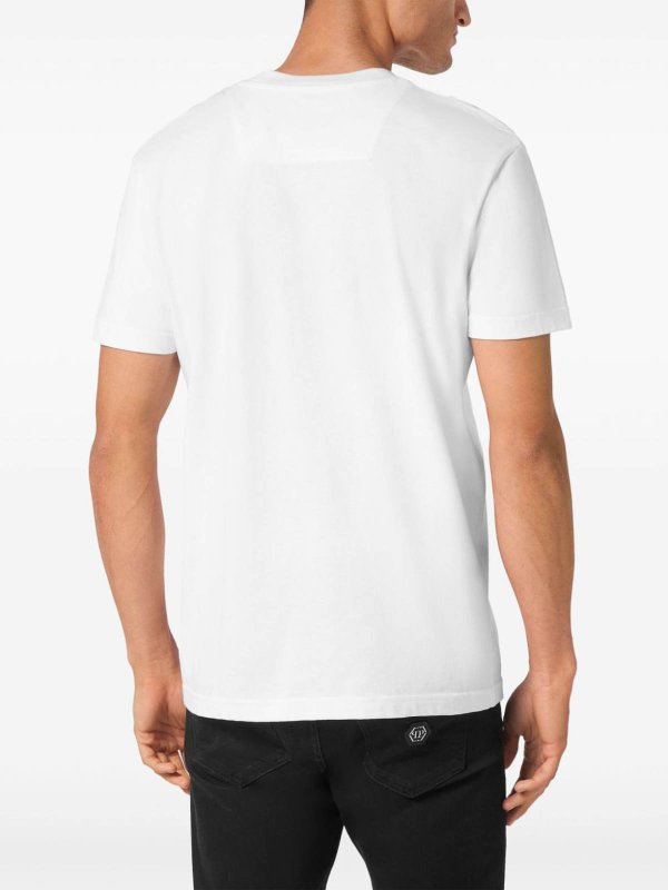 PHILIPP PLEIN: T-shirts online - T-Shirt - Blanc