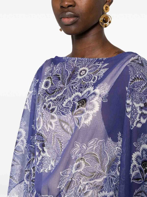 ETRO: Kurze Mäntel online - Kurzer Mantel - Blau