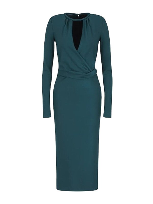 GIORGIO ARMANI: Robe longueur genou - Robe Au Genou - Vert