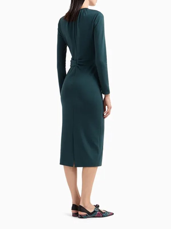 Robe Au Genou - Vert shop online: GIORGIO ARMANI