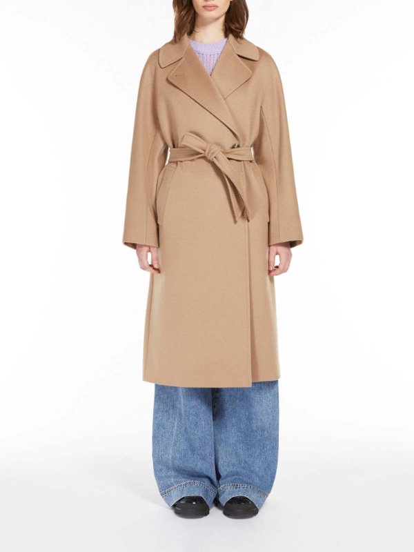 The Best Shops WEEKEND MAX MARA: short coats - Cascia Cashmere Coat With Belt
