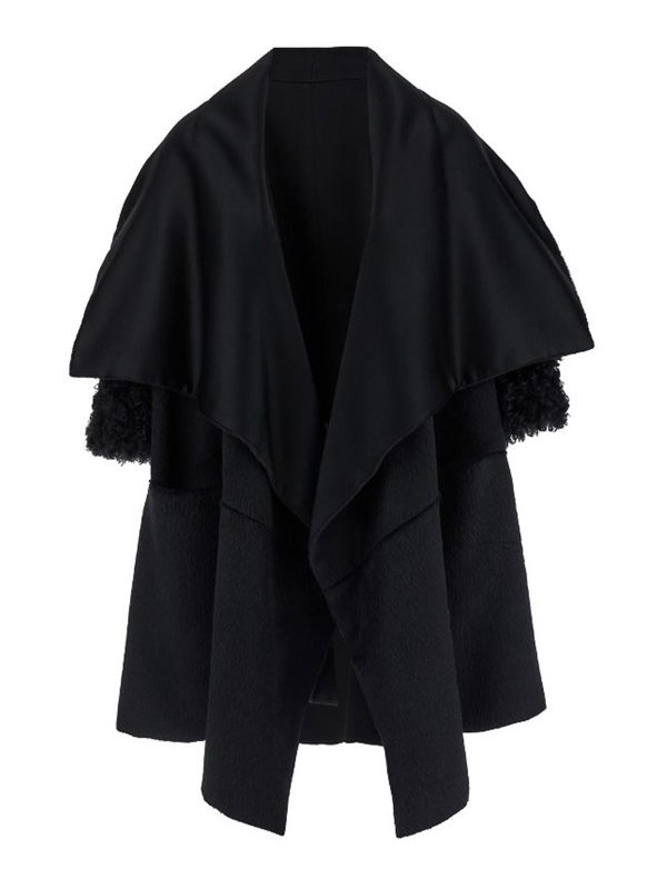ALBERTA FERRETTI: Manteaux courts - Manteau Court - Noir