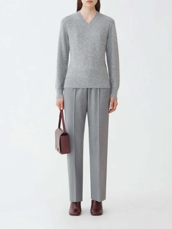 The Best Shops FABIANA FILIPPI: Pull col rond - Pull Col Rond - Gris