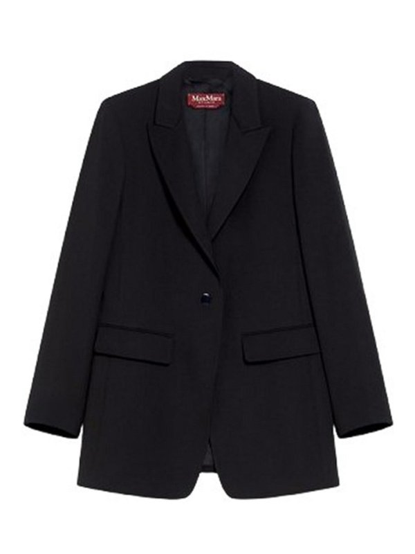 MAX MARA STUDIO: Blazer - Blazer - Negro