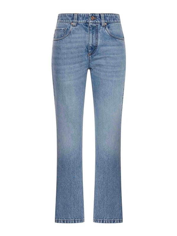 BRUNELLO CUCINELLI: straight leg jeans - Denim Pants