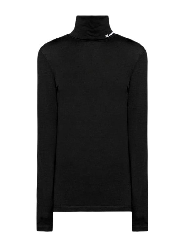JIL SANDER: Tops & Tank tops - Long Sleeved Top With Funnel Neckline