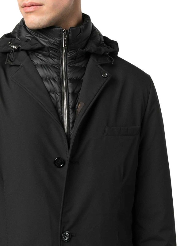 MOORER buy online Kurzer Mantel - Schwarz