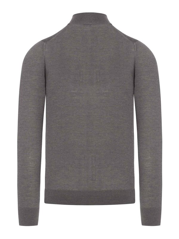 NOME: Strickpullover mit Rundhalsausschnitt online - Rundhalspullover - Grau