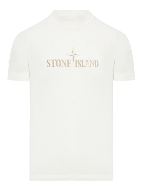 STONE ISLAND: t-shirt - Maglietta con stampa frontale