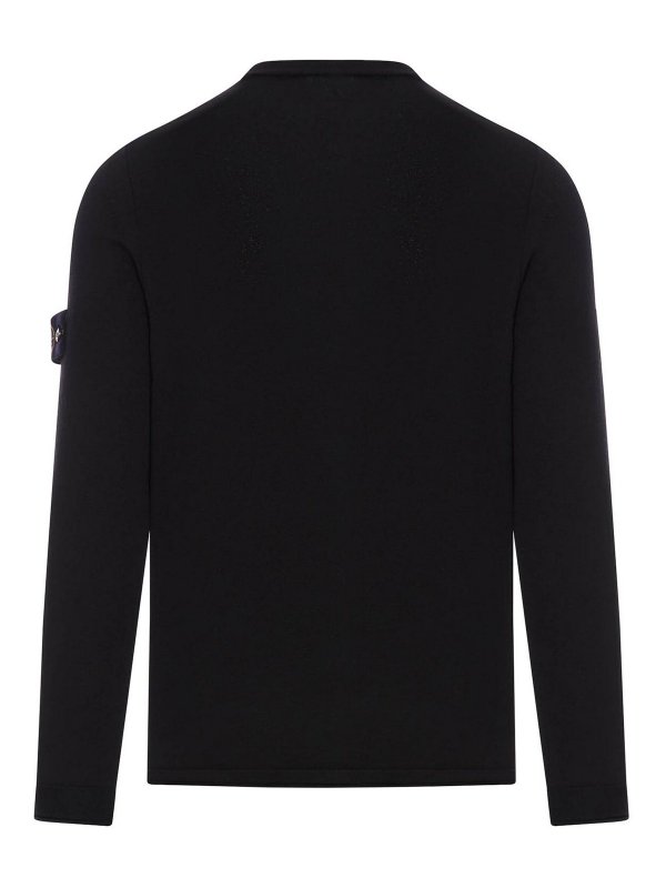 STONE ISLAND: crew necks online - Wool Sweater With Compass Logo