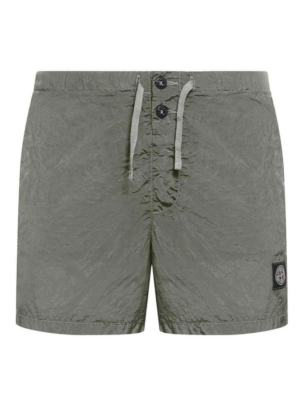 STONE ISLAND: Bañadores y boxer de baño - Boxers De Baño - Verde